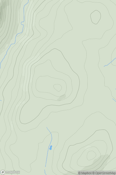 Thumbnail image for Church Hill [Shropshire] showing contour plot for surrounding peak